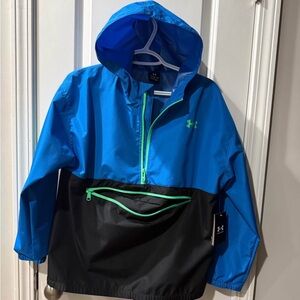 Under Armour Kids Blue and Black Raincoat